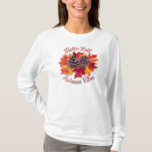 Camiseta Hola otoño, otoño vibes