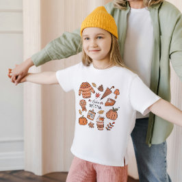 Camiseta Hola Otoño, Otoño Vibes Kids Shirt, Acción de Grac