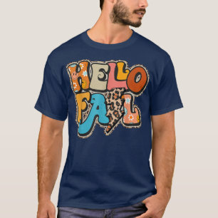 Camiseta Hola otoño Retro Vintage Bienvenidos a otoño