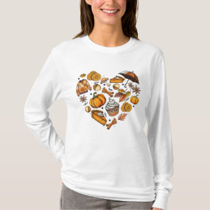 Camiseta Hola Otoño Sale De Otoño Cosmoso Caída Temporal