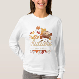 Camiseta Hola Otoño - Temporada de color
