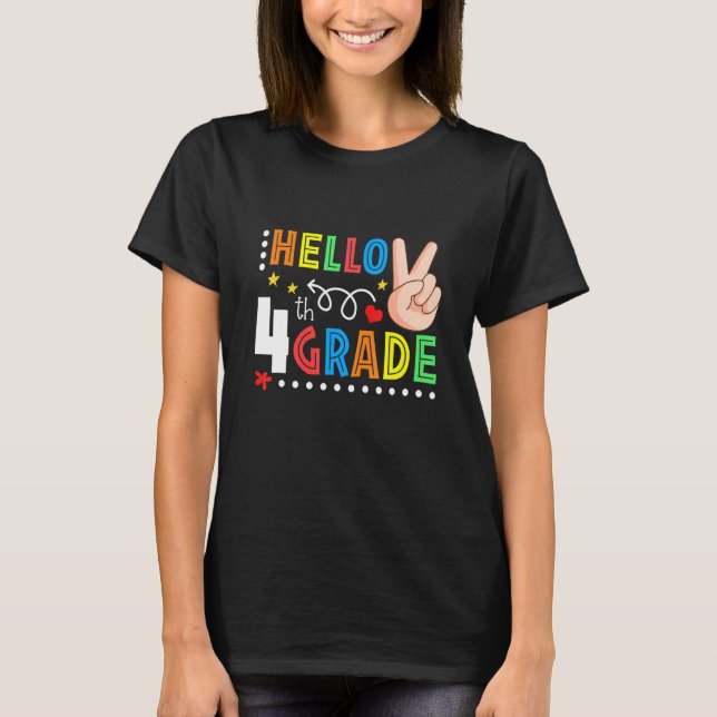 Camiseta Hola Paz, 4° Grado De Volvimiento Al Profesor De L (Anverso)