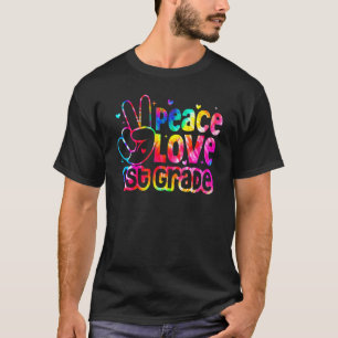 Camiseta Hola Paz Amor Niños De Primer Grado Chicas De Vuel