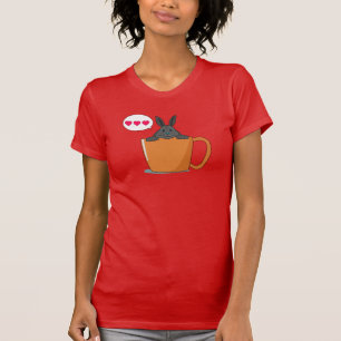 Camiseta Hola pequeño conejo gris T-Shirt