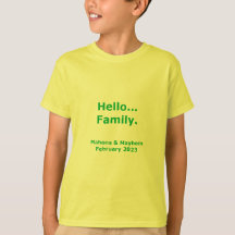 Hola Personalizable de familia, Shirt
