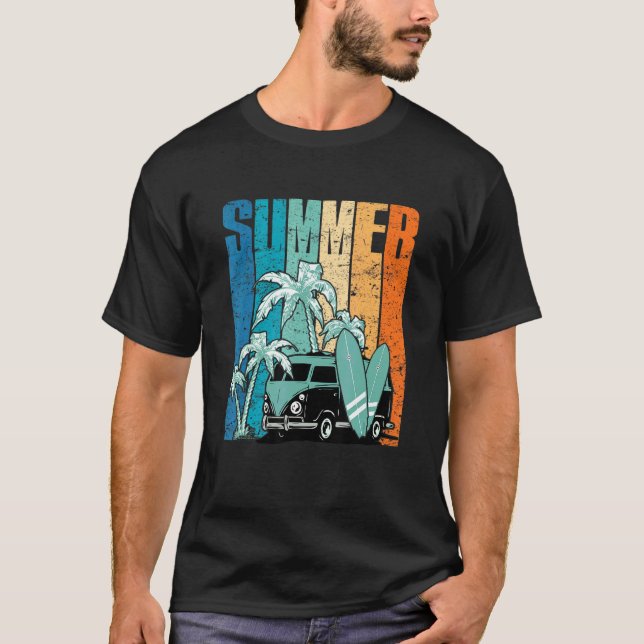 Camiseta Hola Playa De Vacaciones De Verano Para Hombres Mu (Anverso)