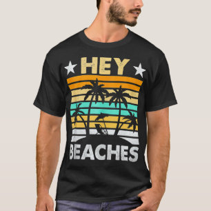 Camiseta Hola Playas Hola Retro Sunset Funny Beach Vacacion