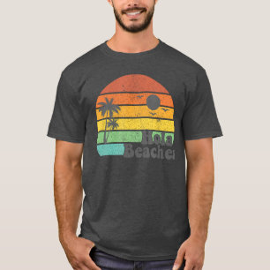 Camiseta Hola Playas Vacaciones Retro Playa Verano Frase Mu