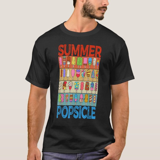 Camiseta Hola Popsicle de verano para las mejores P del mun (Anverso)
