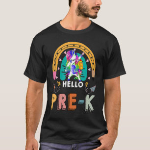 Camiseta Hola Pre K Aquí vengo Dabbi, Chicas y chicos de Gu