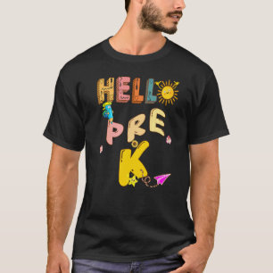 Camiseta Hola Pre K Aquí Vengo Profesor De Esl Profesor De 