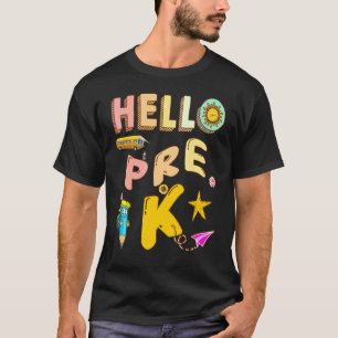 Camiseta Hola Pre K Aquí Vengo Profesor de Historia Profe