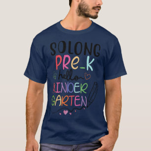 Camiseta Hola preescolar, graduado preescolar
