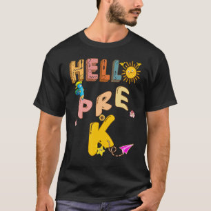 Camiseta Hola Prek K Aquí Vengo Esl Teacher History Teatro