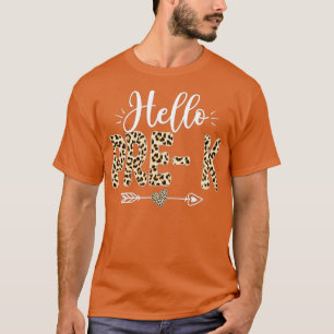Camiseta Hola Prek Leopard De vuelta a la escuela
