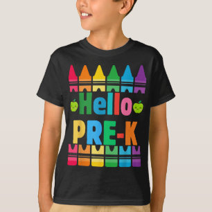 Camiseta Hola Prek Pencils de vuelta a la escuela de profes