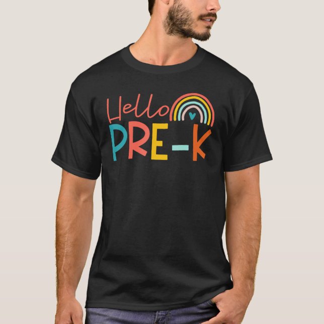 Camiseta Hola Previo al Arcoiris del Corazón (Anverso)