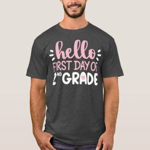 Camiseta Hola primer día de 2º grado Equipo segundo grado S