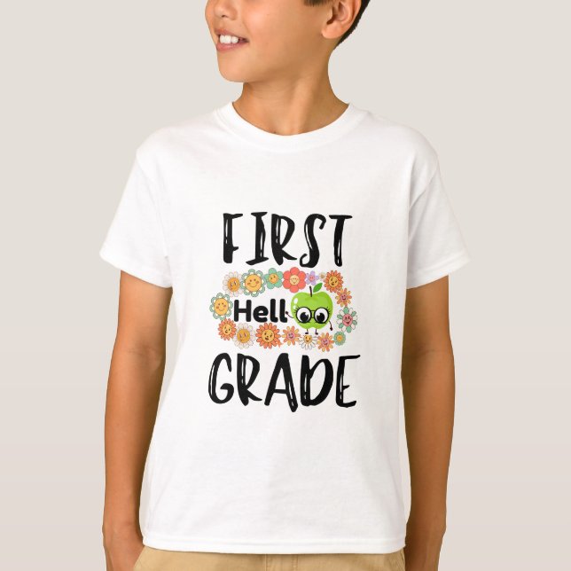 Camiseta Hola primer grado (Anverso)