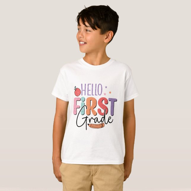 Camiseta Hola Primer Grado (Anverso completo)