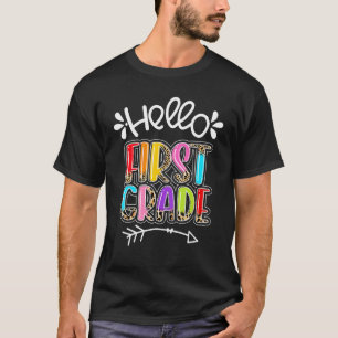 Camiseta Hola Primer Grado De Vuelta A La Escuela Primer Gr
