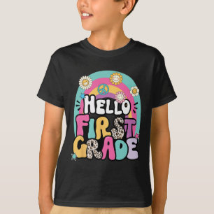 Camiseta Hola Primer Grado De Vuelta Al Primer Día Del Prof