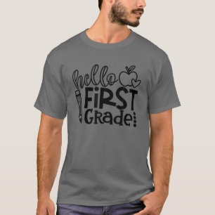 Camiseta Hola Primer Grado Equipo De Primer Grado Profesor 