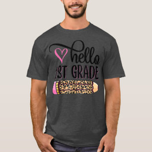 Camiseta Hola primer grado Equipo de primer grado Volver a