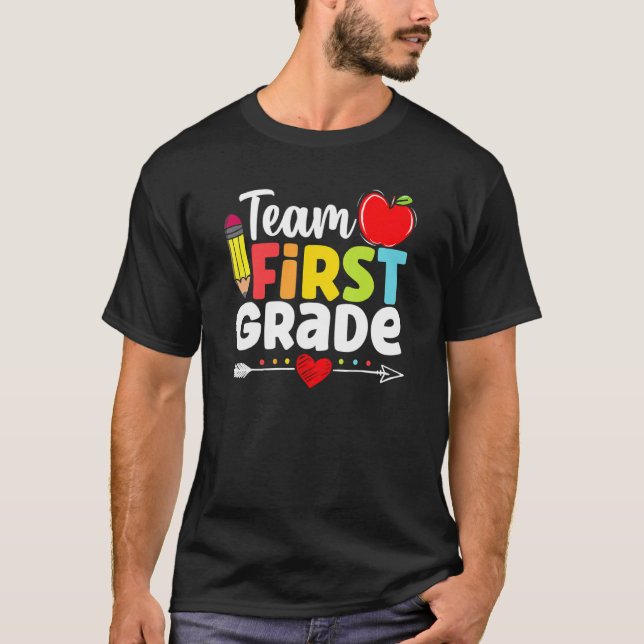 Camiseta Hola primer grado equipo primer grado (Anverso)