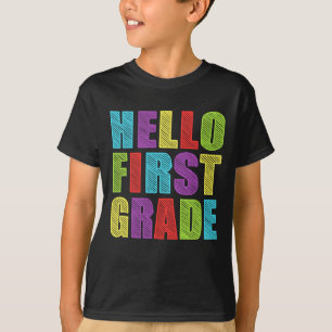 Camiseta Hola Primer Grado Grado Gracioso Primer Grado De V