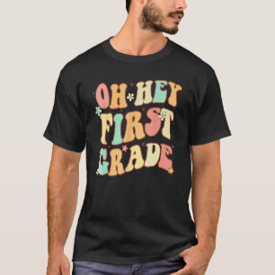 Camiseta Hola Primer Grado Hola Primer Grado Retro Primer D