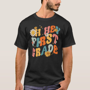 Camiseta Hola Primer Grado Hola Primer Grado Retro Primer D