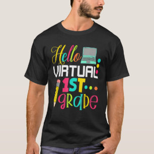 Camiseta Hola primer grado virtual de vuelta a la escuela 2