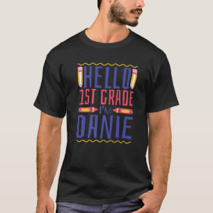 Camiseta Hola primer grado Yo soy chicos de primer grado Da