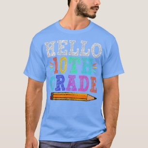 Camiseta Hola profesor de 10° grado Grado Gracioso de vuelt