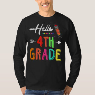 Camiseta Hola, profesor de cuarto grado del equipo de 4º gr