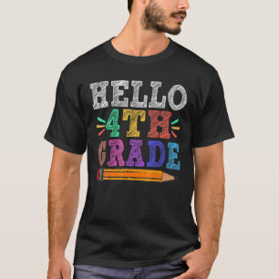 Camiseta Hola Profesor De Cuarto Grado Grado Gratuito De Vu