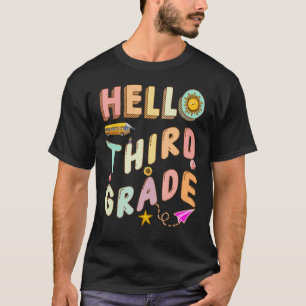 Camiseta Hola Profesor de Historia de Tercer Grado Cute Ens