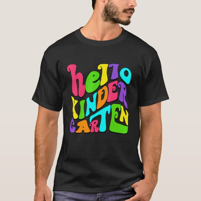 Camiseta Hola profesor de kindergarten Kindergarten Squad d (Anverso)