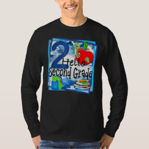 Camiseta Hola Profesor De Lápiz De Mochila De 2º Grado De V