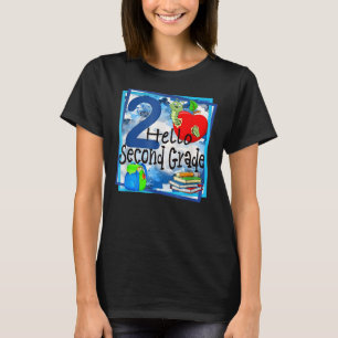 Camiseta Hola Profesor De Lápiz De Mochila De 2º Grado De V