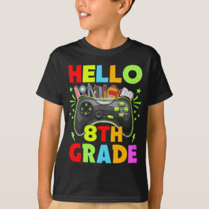 Camiseta Hola profesor de octavo curso de regreso a la escu