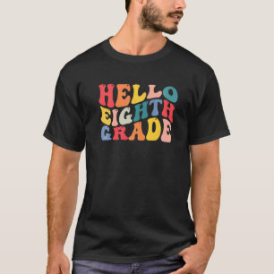 Camiseta hola profesor de octavo grado de vuelta a la escue