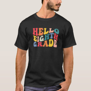 Camiseta hola profesor de octavo grado de vuelta a la escue