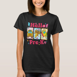 Camiseta Hola Profesor de Pre-K Equipo Estudiante Coqueta D