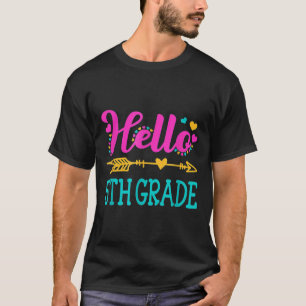 Camiseta Hola profesor de quinto grado divertido de vuelta 