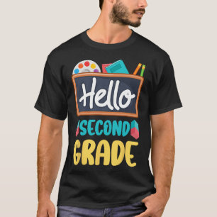 Camiseta Hola profesor de segundo grado estudiantes de 2do