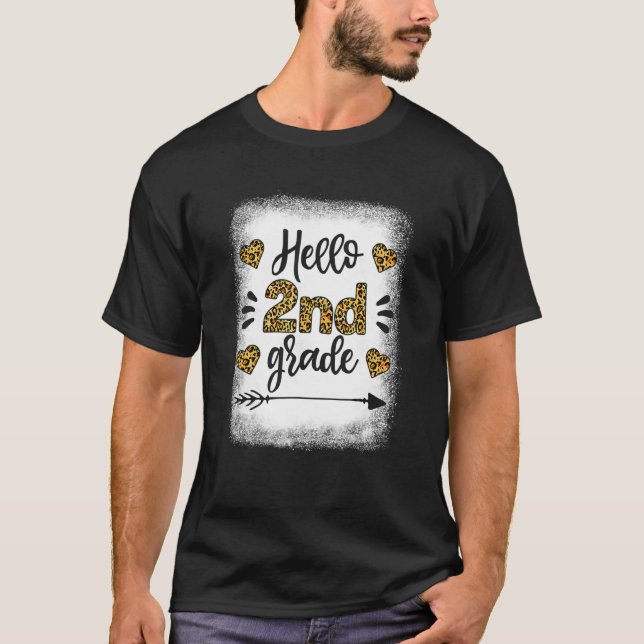Camiseta Hola Profesor De Segundo Grado Primer Día De La Es (Anverso)