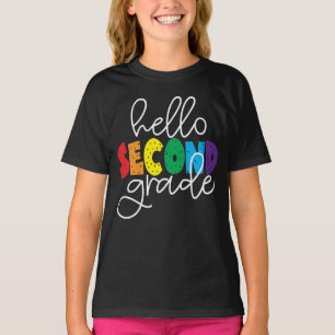 Camiseta Hola profesor de segundo grado primer día de T-Shi