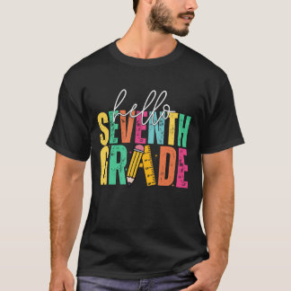 Camiseta Hola profesor de séptimo grado estudiante de 7º gr